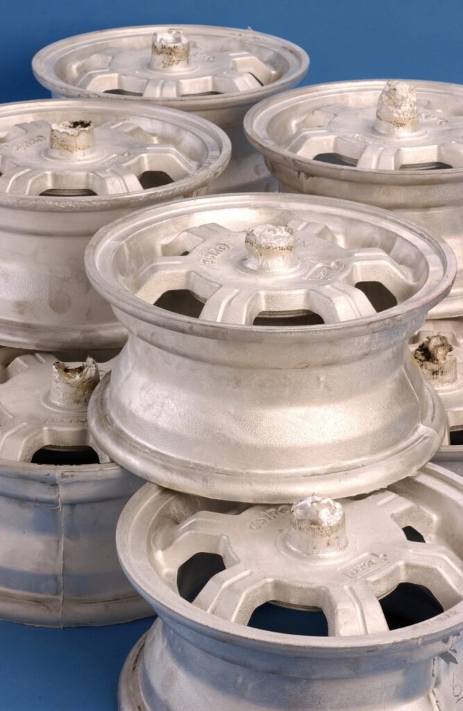 Cast magnesium-alloy wheels photographed by Mark Fergus for CSIRO.