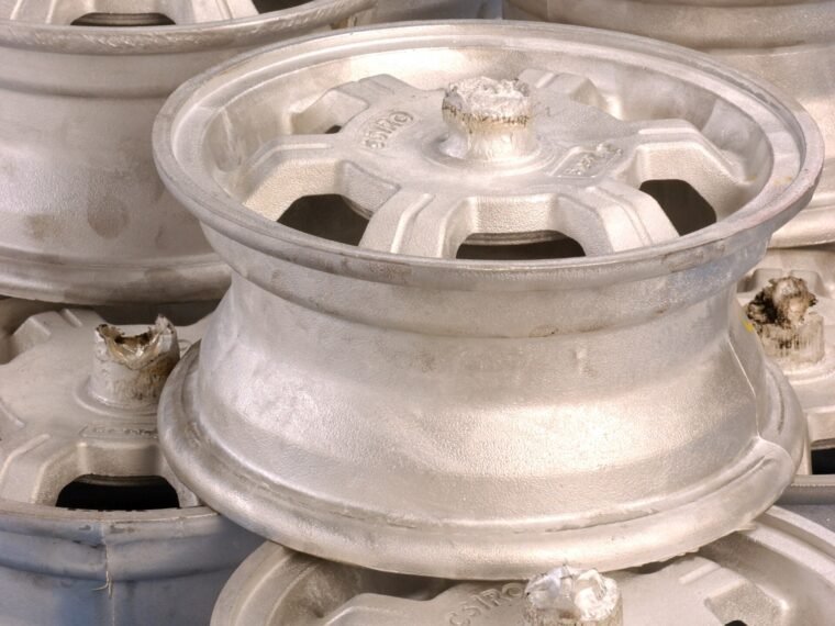 Cast magnesium-alloy wheels photographed by Mark Fergus for CSIRO.